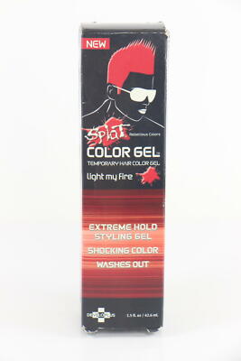 2 PACK SPLAT Splat Color Gel 1.5 Fl Oz Light My Fire RED U26D