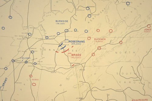 Overview Civil War Battlefield Map Army Positions Generals Situation June 1 1863 - Picture 7 of 12