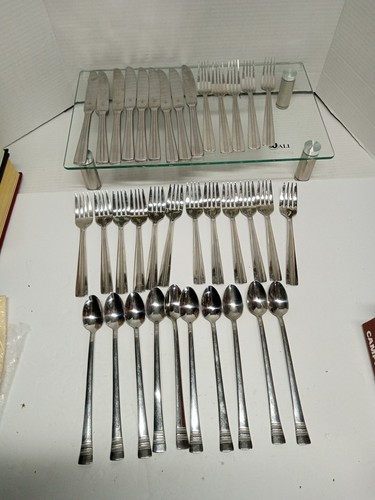 36 Pflatzgraff Besteck Silberbesteck 10 Löffel, 17 Gabeln, 9 Messer - Bild 4 von 18