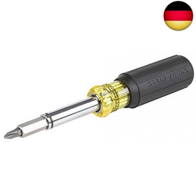 Klein Tools 32500MAG Magnetischer Multi-Bit-Schraubendreher/Steckschlüssel, 