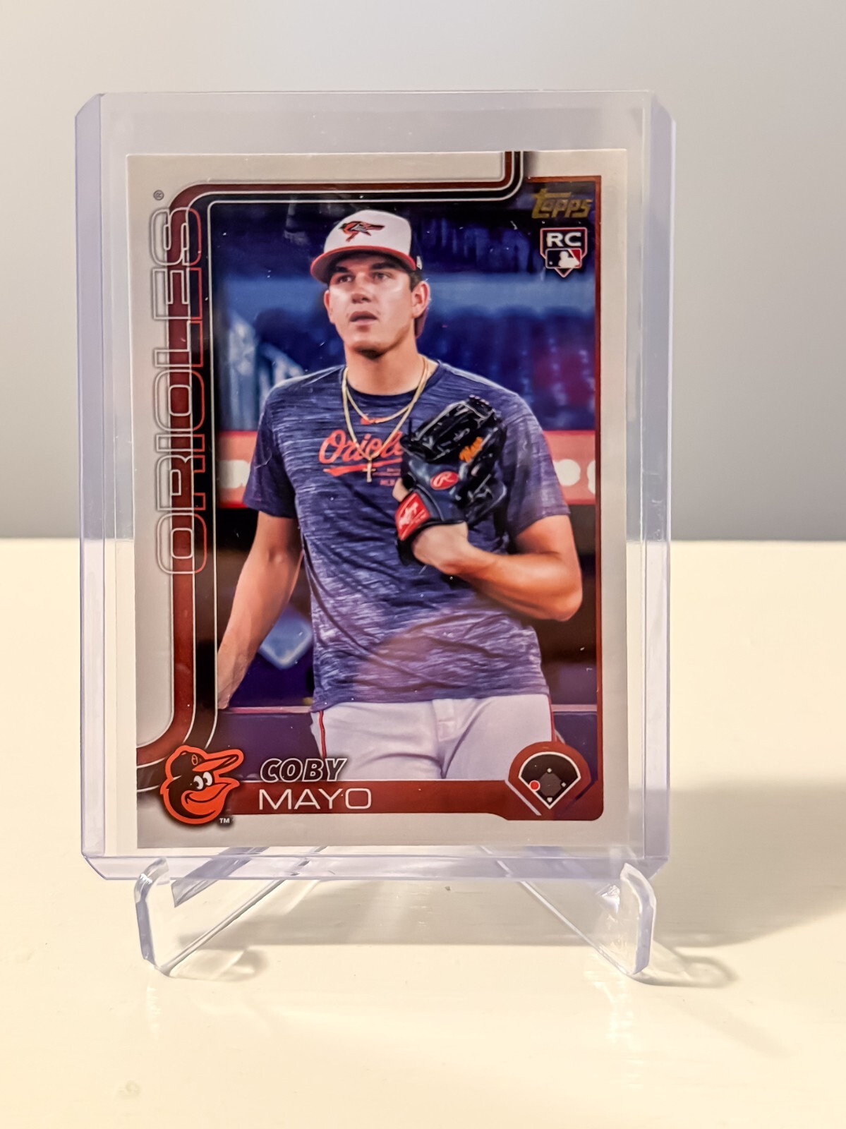 2025 Topps Series 1 Coby Mayo Rookie Golden Mirror Image Variation SP #20
