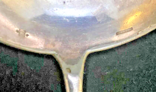 VTG FRENCH CHRISTOFLE SILVER PLATED BIG SERVING SPOON LADLE 11.4" c1930 g - Picture 4 of 7