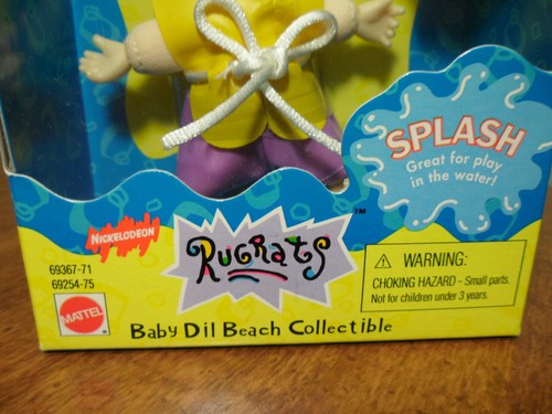 Rugrats Baby Dil Beach Collectible Figure Viacom Nickelodeon Mattel 1998 NIP - Picture 3 of 12