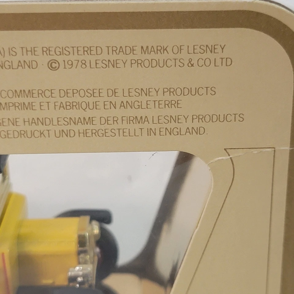 MATCHBOX LESNEY МОДЕЛИ ПРОШЛЫХ ЛЕТ 1912 Ford модель T Y-12 масштаб 47:1 новый из старых запасов 1978 - Изображение 4 из 4