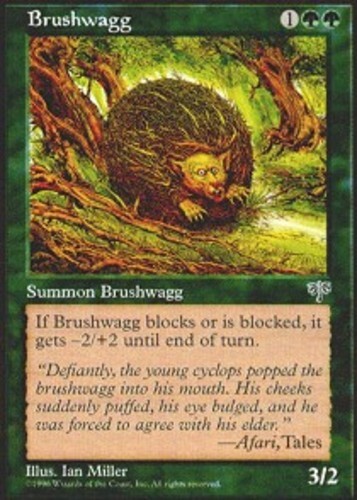 MTG carte magiche 1x Brushwagg Mirage come nuove, inglese - Foto 1 di 1