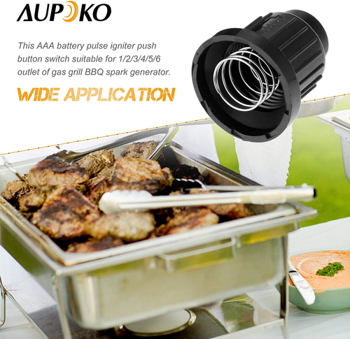 Aupoko AAA Battery Push Button Igniter Ignitor Cap, 2PC Propane Gas Fire Pit AAA - Picture 2 of 12