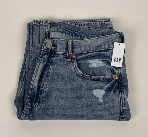 Neu mit Etikett GAP Damen Denim Jeans 90er locker mittelhoher Bund Größe 8 lang - Bild 5 von 9