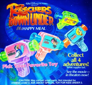 MIP-McDonald-039-s-1990-RESCUERS-DOWN-UNDER-Disney-FILMSTRIP-Viewer-View-Toy-CHOOSE