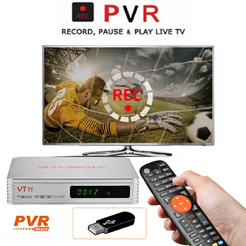 DVB-T/T2 FULL HD TV terrestrische Receiver HEVC H.265+WIFI Antenne HDMI Ethernet - Bild 5 von 12