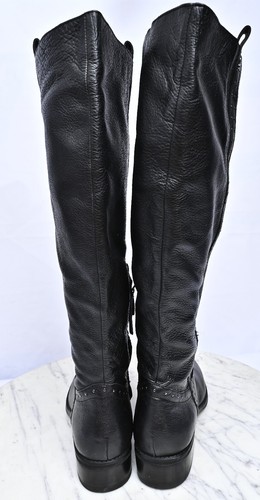 Sam Edelman Prina Black Leather Equestrian Riding Knee High Boots Womens 10.5 WC - Picture 5 of 9