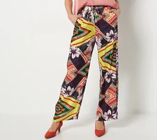 Attitudes by Renee Petite Casa Comfy Pants Electric Tribe 2XL New