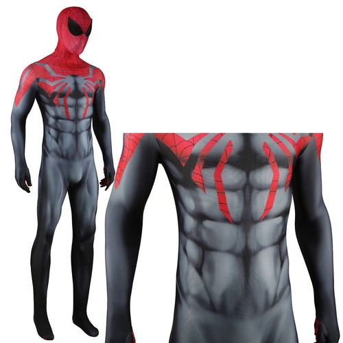 New PS5 Superior Spider-man Cosplay Jumpsuit Costume Halloween Adult Kids Suits - Picture 15 of 23
