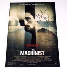 CHRISTIAN BALE SIGNED 'THE MACHINIST' 12x18 MOVIE POSTER PHOTO W/COA BATMAN
