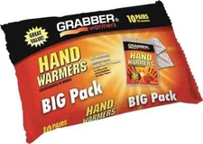GRABBER HWPP10 FRESH BIG PACK 10 PAIRS 20 HAND WARMERS NON TOXIC