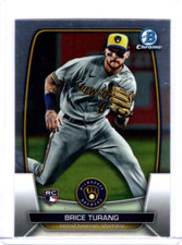 2023 Bowman Chrome - #42 Brice Turang RC - Milwaukee Brewers