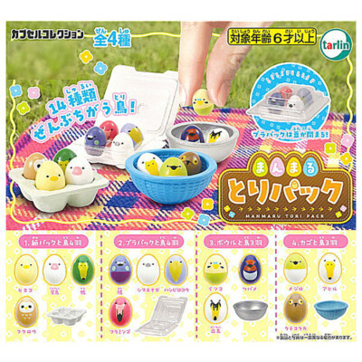 Manmaru Tori Egg-Shaped Bird Pack Mini Figure Owl Duck Chick