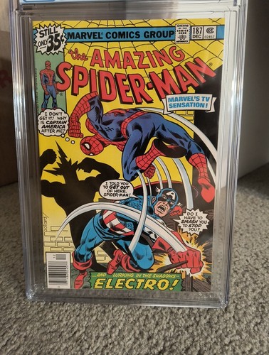 Amazing Spider-Man #187 CGC 9.0 weiße Seiten. Captain America Auftritt. - Bild 11 von 21
