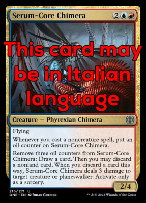 MTG 4x SERUM-CORE CHIMERA EXC - SERUMKERNCHIMÄRE 215 - ONE - MAGIC