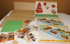 Vintage Lot of Elgo American Bricks Building Blocks Red White 550+ Booklets