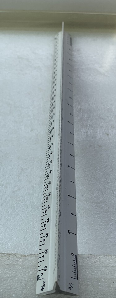 Sterling Triangle Architects Drafting Ruler | eBay