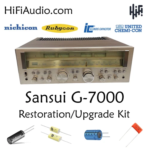 Sansui G7000 rebuild restoration recap upgrade kit repair filter capacitor