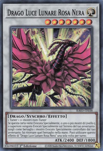 yu gi oh super rara ita 1ed ra03-it038 Drago Luce Lunare Rosa Nera