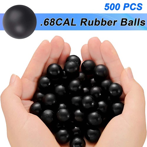 500PCS Reusable Rubber Ammo Paintball .68 Cal Defense Fit Umarex T4E Byrna SD - Picture 11 of 11