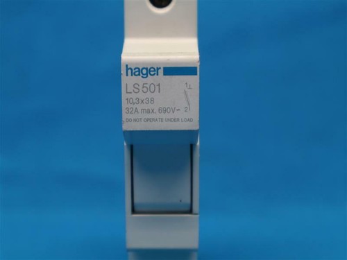 Portafusibles Hager LS501 10,3x38 32A - Imagen 8 de 8