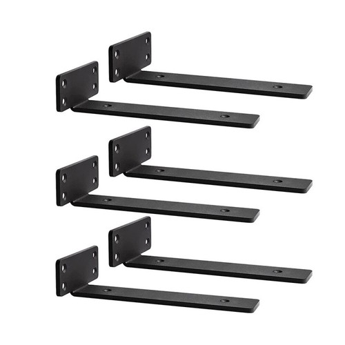 6ZollRegalhalterung Wandhalterung L-förmige Wandhalterung unsichtbare Halterung - Bild 6 von 12