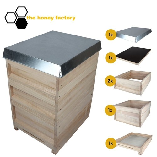 Zander Liebig Bienenbeute SET Paulownia Holz "DIE LEICHTE" Bausatz Beute Imkerei - Bild 1 von 3