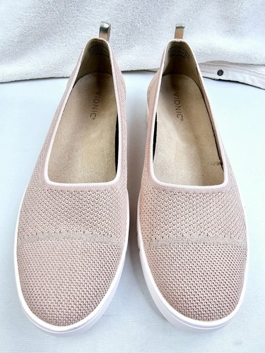 Vionic Uptown Skimmer Knit Size 12 Rose Gold Slip-on Comfort Fashion Sneakers - Picture 3 of 12