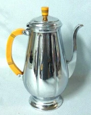 Farber Bros Krome Kraft Chrome Bakelite Coffee Pot