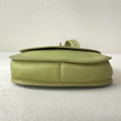 Old COACH 9988 Saddle Crescent Bag Pistachio Green Glove