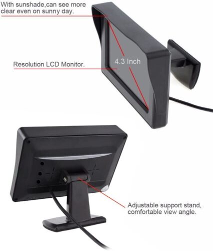 4.3''/5"/7'' LCD Screen Car Rear View Backup Monitor for Parking Reverse Camera - Picture 22 of 63