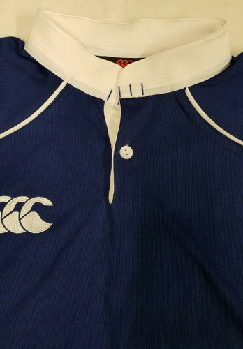 Camiseta de rugby Canterbury Elite de doble rendimiento para hombre talla S azul real/blanco nueva con etiquetas - Imagen 4 de 6