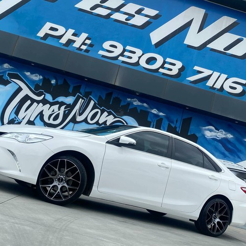 19 inch Wheels 5x114.3 FORD Falcon FG BA BF INOVIT THRUST Rims Black Dark Tint - Picture 6 of 12