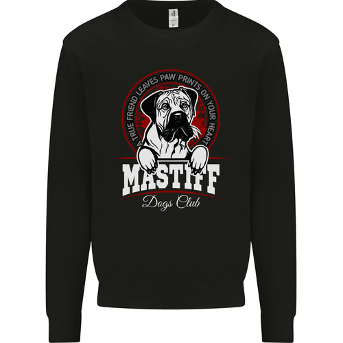 Mastiff Heart Funny Dog Kids Sweatshirt Jumper - Picture 16 of 82