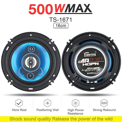 6/6x9inch 2 Pcs Car Speakers HiFi Coaxial Subwoofer Universal Auto Music Stereo - Picture 5 of 9
