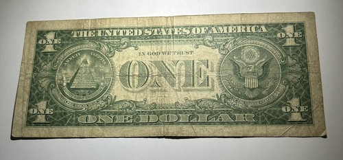 1957 One Dollar Bill Blue Print Uncirculated Silver Certificate C NOTE ( Good )  - Picture 2 of 2