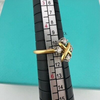 Tiffany & Co 18金ダイヤモンドlynn 24760 - Tiffany & Co. Schlumberger Lynn Diamond Platinum 18k