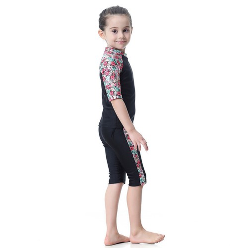 Kids Girls Summer Swimwear Muslim Modest Full Cover Burkini Swimming Beachwear - Picture 130 of 226