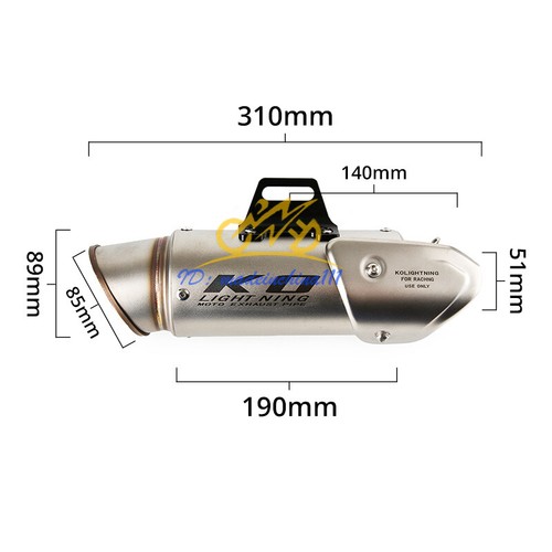 For CF-Moto 450SR 450SS 450NK 2022-2024 Exhaust Mid Pipe Muffler Silencer Escape - Picture 8 of 10