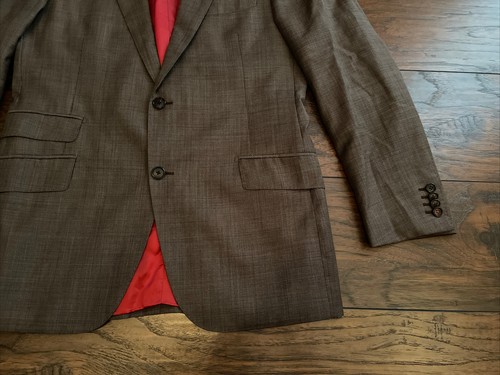 Suitsupply Grau Anzug Sakko Blazer Sport Mantel Reda Super 130s 100% Wolle Herren 40R - Bild 5 von 10