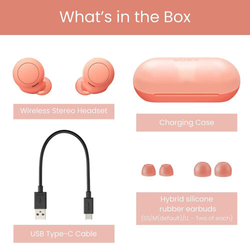 Sony WF-C500 TWS Bluetooth in Ear Earbuds with 20Hrs Battery,Fast Pair,Orange, - Picture 4 of 6