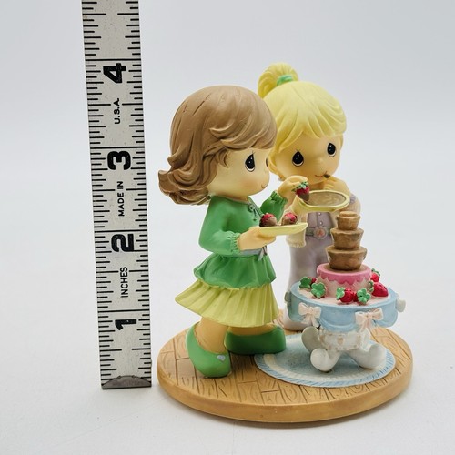 Precious Moments Our Friendship Flows With Sweetness Figurine 08’ Chocolate RARE - Picture 2 of 16