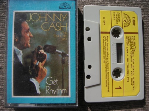 'GET RHYTHM' JOHNNY CASH & THE TENNESSEE TWO RARE UK SUN GOLDEN TREASURE TAPE