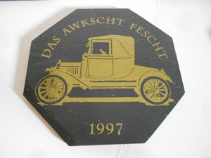 Das Awkscht Fescht Macungie Pa Car Show Club Drink Coasters Ebay
