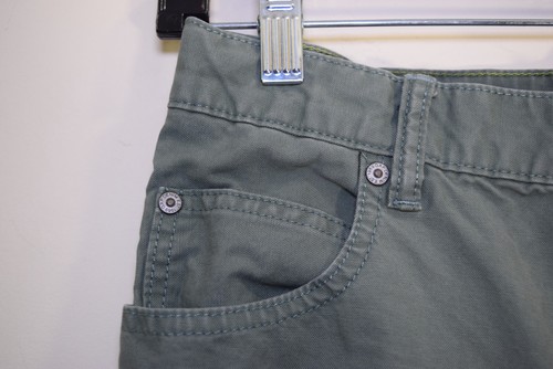 Gap Kids 1969 Canvas 5 Pocket Regular STRAIGHT Jeans GIRLS BOYS 14 28x28 Green - Picture 14 of 15