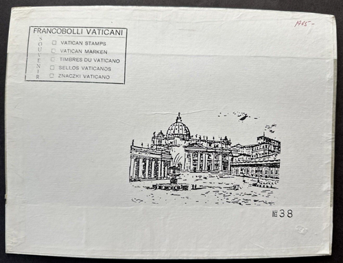 Vatican City Souvenir Sealed Souvenir Package of 38 Stamps + Pope Photo - Picture 2 of 2