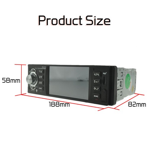 1 Din 4.1" Car Radio Stereo MP5 Player Mirror Link Bluetooth Touch Screen FM/RDS - Picture 12 of 14